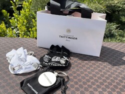 CHAMPAGNE CLUB - Taittinger ajándékcsomag – mandzsettagomb szettek és kulcstartó, díszcsomagolásban