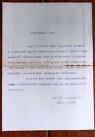 Hatvan, 1935. Lévay Mihály levele Bogya János politikai cikkéről.
