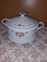 Alföldi csipkebogyós, csipkebogyó mintás porcelán leveses tál