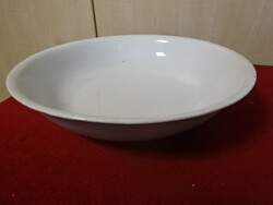Zsolnay porcelán, antik fehér tál, átmérője 28,5 cm. Jókai