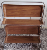 Mid Century összecsukható bakelit zsúrkocsi
