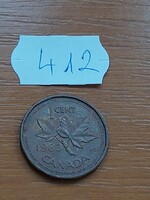 KANADA 1 CENT 1983  II. Erzsébet királynő,  Bronz  412.