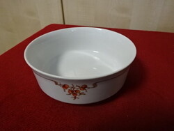 Alföldi porcelán, csipkebogyó mintás kompótos tál, átmérője 13 cm. Jókai