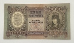 1000 Pengő 1943 - aUNC tartás - Hajtatlan, de apró foltokkal!