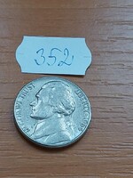 USA 5 CENT 1964 / D, Thomas Jefferson, Réz-nikkel 352.