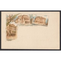 Magyarország,Budapest VIII. - Budapesti színházak: Nemzeti színház, Operaház, Népszínház 1896 - Piro