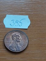USA 1 CENT 1987  Abraham Lincoln, Réz-Cink 395.