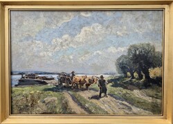 Újváry Ferenc / Kompátkelés a Dunán