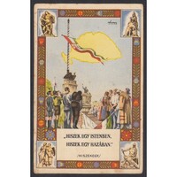 Magyarország,Lamoss Edit: Hiszek egy Istenben, hiszek egy hazában 1921 - Irredenta képeslap
