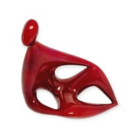 Török János: Sziesztázó c. ökörvérmázas porcelán szobor - 53355