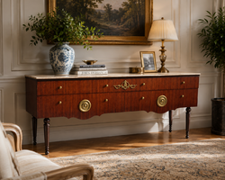 Neoklasszicista olasz, sideboard / komód márványlappal