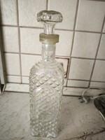 Ólomkristály whiskey palack üveg, díszüveg eredeti dugóval eladó!