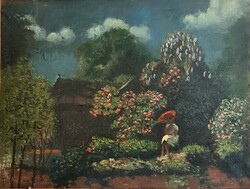 Csejtei Joachim Ferenc (1882 - 1964) : Kertben