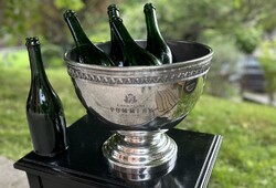 CHAMPAGNE CLUB - Pommery 4 palackos pezsgőhűtő talpas jégtál