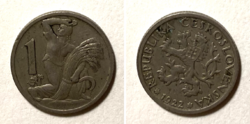 Csehszlovákia 1 Korona 1922