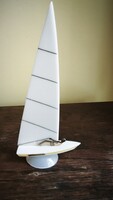 Mcm retro vintage Balaton emlêk hajó flexi modell iparművészeti 21x10cm