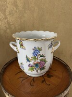 GYÖNYÖRŰ, HERENDI VIKTÓRIA MINTÁS PORCELÁN FÜLES KASPÓ