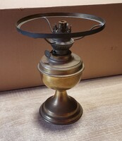 Antik sárgaréz petróleumlámpa test – 10-es Kosmos Brenner (19,5 cm ernyőtartó)