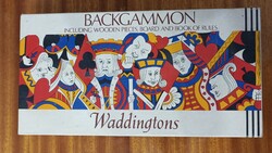 Ritka Vintage Waddingtons  Backgammon (1975) Újszerű állapotban