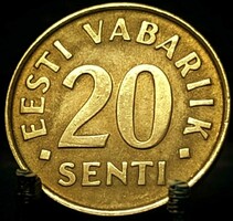 Észtország 20 sent, 1992 E13B2