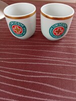Hollóházi UNICUM porcelán kupicák