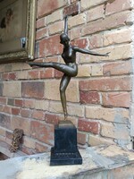 Art Deco táncos akt figura. 62 cm.