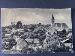 Régi képeslap Nógrádverőce, Dunaparti látkép 1959  Kilátás a tűztoronyból