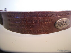 RIFLE  ÖV  - ÚJSZERŰ - VALÓDI BŐR - NAGYON VASTAG - 90 x 4 cm - NAGYON SZÉP