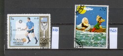 Sharjah (Sardzsa) tématikus bélyegek – 1972 Müncheni Olimpia és Walt Disney Pinokkió