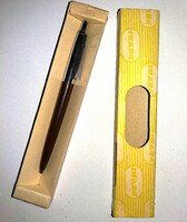 1980'S retro PEVDI PAX barna ezüst golyóstoll EREDETI DOBOZ és betét  2.