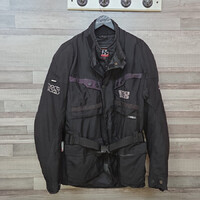 IXS fekete férfi motoros kabát, XL