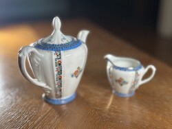 Art Deco kávés- és tejes kiöntő E. S. jelzéssel