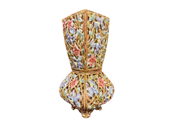 1900 előtti Zsolnay áttört virágos váza - 27 cm, hibátlan!