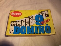 Schenk 9 pöttyös dominó retro társasjáték (6882)