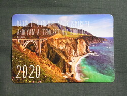 Kártyanaptár,Vallás,Ézsaiás idézet,USA,Kalifornia,Big Sur,Bixby Bridge,2020  (5)