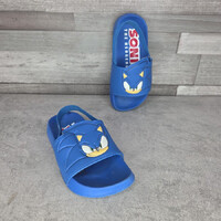Sonic kék gyerek strandpapucs, 24-25