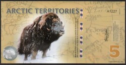 Arctic (Északi-sark) 5 dollár polymer UNC 2012