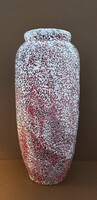 Retró Tófej kerámia (padló)váza, 32cm.