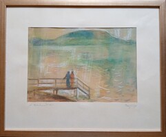 RÁZÓ JÓZSEF (Csorna, 1926 – Sopron, 1991). A Balatonnál 1965.