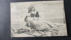 FEDÁK SÁRI DÍVA PRIMADONNA MEDGYASZAY VILMA 1905 FOTÓLAP JÁNOS VITÉZ KUKORICA JANCSI Strelisky fotó