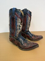 Eredeti Sendra Hurricane Rojo Ducados Női Bőr Western Csizma A185