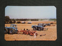Card Calendar, Agrotröszt, Agroker agricultural shops, Dutra D4K tractor, 1974 (5)