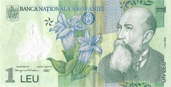 1 leu lei lej 2005 Románia polymer 2.