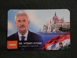 Kártyanaptár,Politika,FIDESZ,Dr. Vitányi István , 2022  (5)