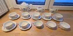 Zsolnay Porcelán kávés-teás szett 1930-ból