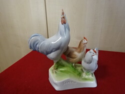 Zsolnay pajzspecsétes porcelán figura, Simkó - Tyúkudvar.  Jókai