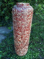 Retro óriás Tófej kerámia padlóváza, 64,5 cm