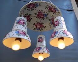 NÉPI MAGYAR PORCELÁN CSILLÁR GRANIT 1970 ből