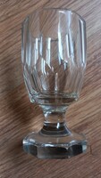 Lapracsiszolt biedermeier pohár 11 cm
