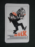 Kártyanaptár,Élelmiszer ABC áruházak,Szentes,Makó,Csongrád,grafikai,reklám figura, 1975  (5)